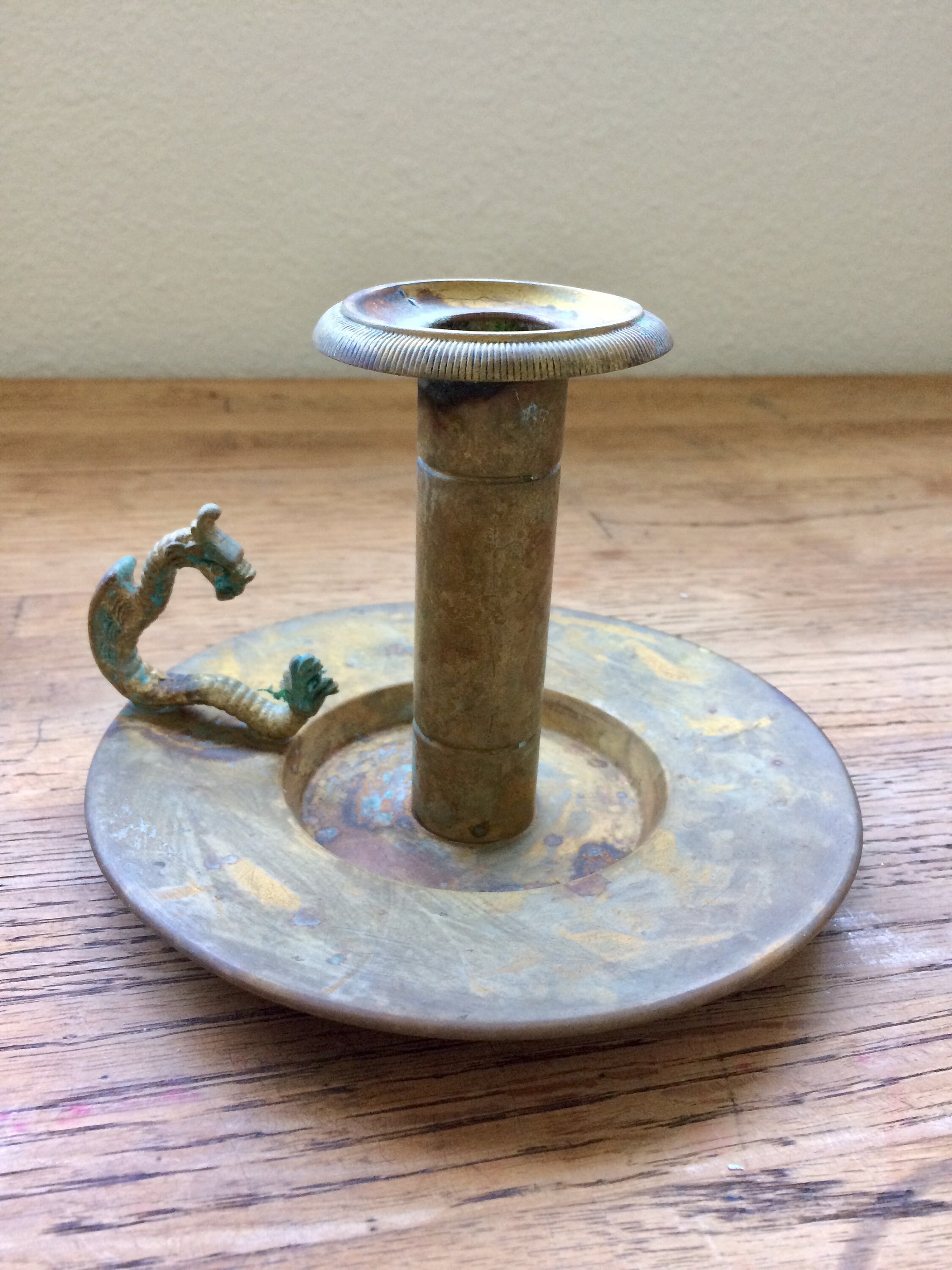 Antique Brass Dragon Candlestick Holders Vintage Brass Dragon Etsy