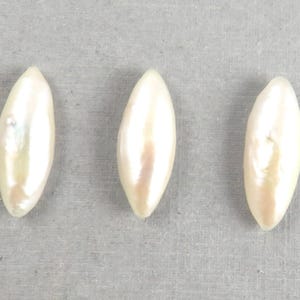 RARE Tennessee River Pearls | Marquise Cabochon | American Gemstones | 18x7 mm | PR103 image 2