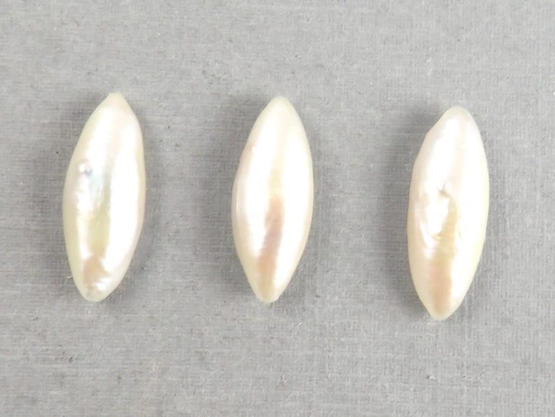 RARE Tennessee River Pearls | Marquise Cabochon | American Gemstones | 18x7 mm | PR103 image 2