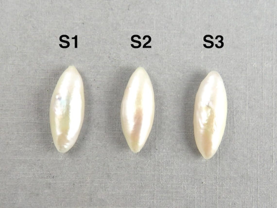 RARE Tennessee River Pearls | Marquise Cabochon | American Gemstones | 18x7 mm | PR103