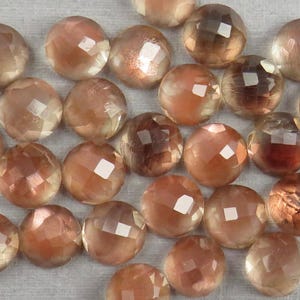 Oregon Sunstones Rosenskurna Runda Cabochoner | 6 mm 7 mm 8 mm | Utvunnet i USA | OSR150