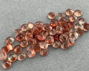 3 mm Mahagoni Sonnensteine facettierte Edelsteine | Mittel oder leicht