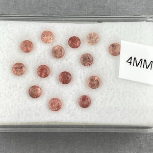Select a Stone - Oregon Sunstones Faceted Round Gemstones | 4mm