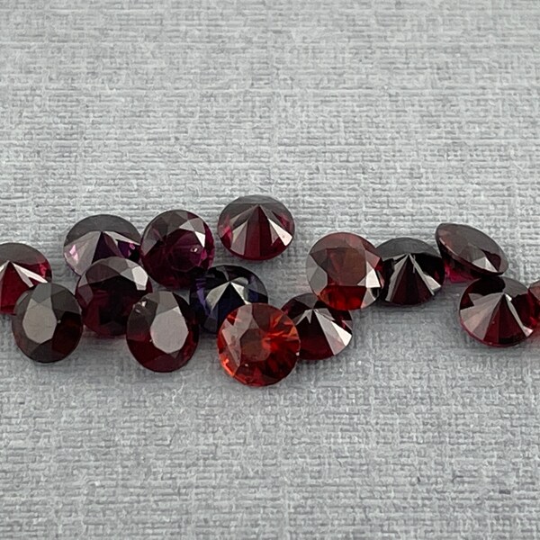 Anthill Pyrope Garnet | Loose Round Faceted Gemstone | Arizona | 4mm 3.5mm 3mm 2.25mm