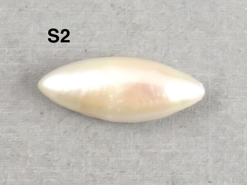 RARE Tennessee River Pearls | Marquise Cabochon | American Gemstones | 18x7 mm | PR103 image 7