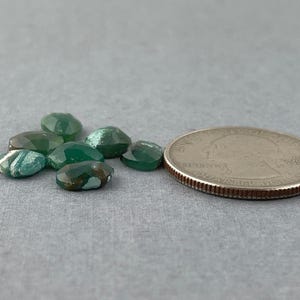 Gem Silica Rose Cut Lot | Chrysocolla in Chalcedony | Natural Gemstone | CH112 - Gem Enthusiast