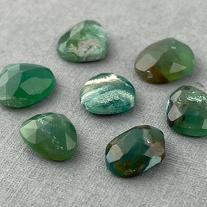 Gem Silica Rose Cut Lot | Chrysocolla in Chalcedony | Natural Gemstone | CH112 - Gem Enthusiast