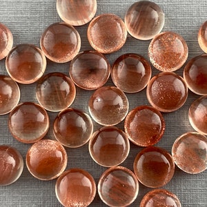 6mm Oregon Sunstones Round Cabochons | Medium, Light, or Champaign