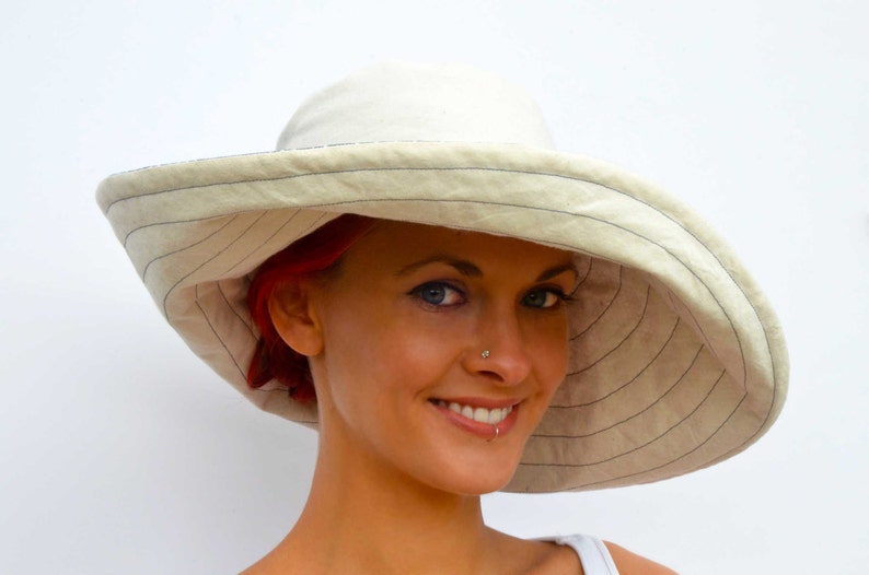 Wide Brimmed Summer Hat Sun Hat XL Hat XXL Hat Reversible Etsy