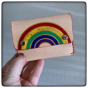 Rainbow Leather Simple wallet