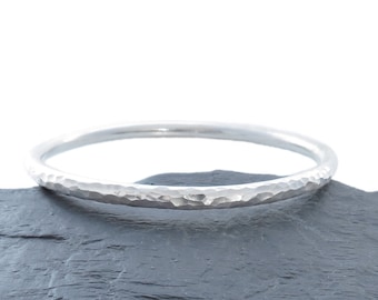 Sterling Silber Armreif, Massiver Silber strukturiert armreif, handgefertigt in Schottland, Geschenk für sie
