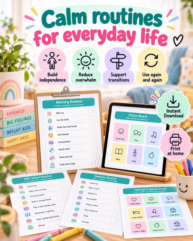 SEN Visual Routine ADHD Schedule (digital Download) - Etsy UK
