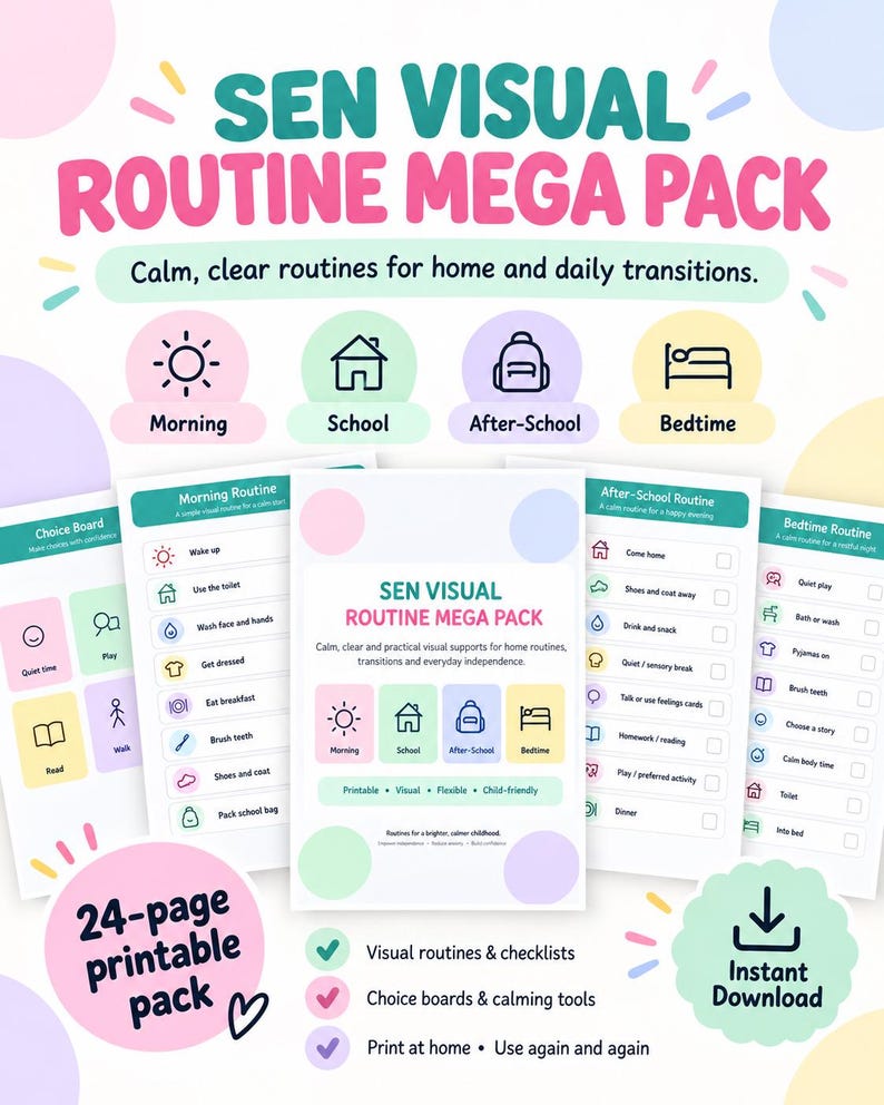 SEN Visual Routine ADHD Schedule (digital Download) - Etsy UK