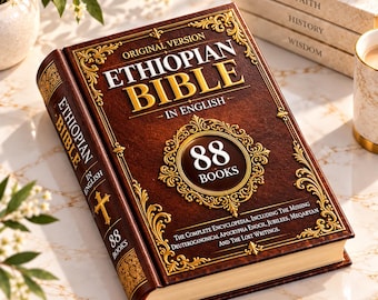 Bible éthiopienne complète, édition reliée, gros caractères, 88 livres : Hénoch, Jubilés, Meqabyan