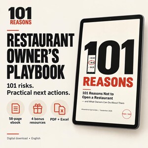 Restaurangägarens handbok: 101 risker och snabba åtgärder (PDF-guide + Excel-verktyg)