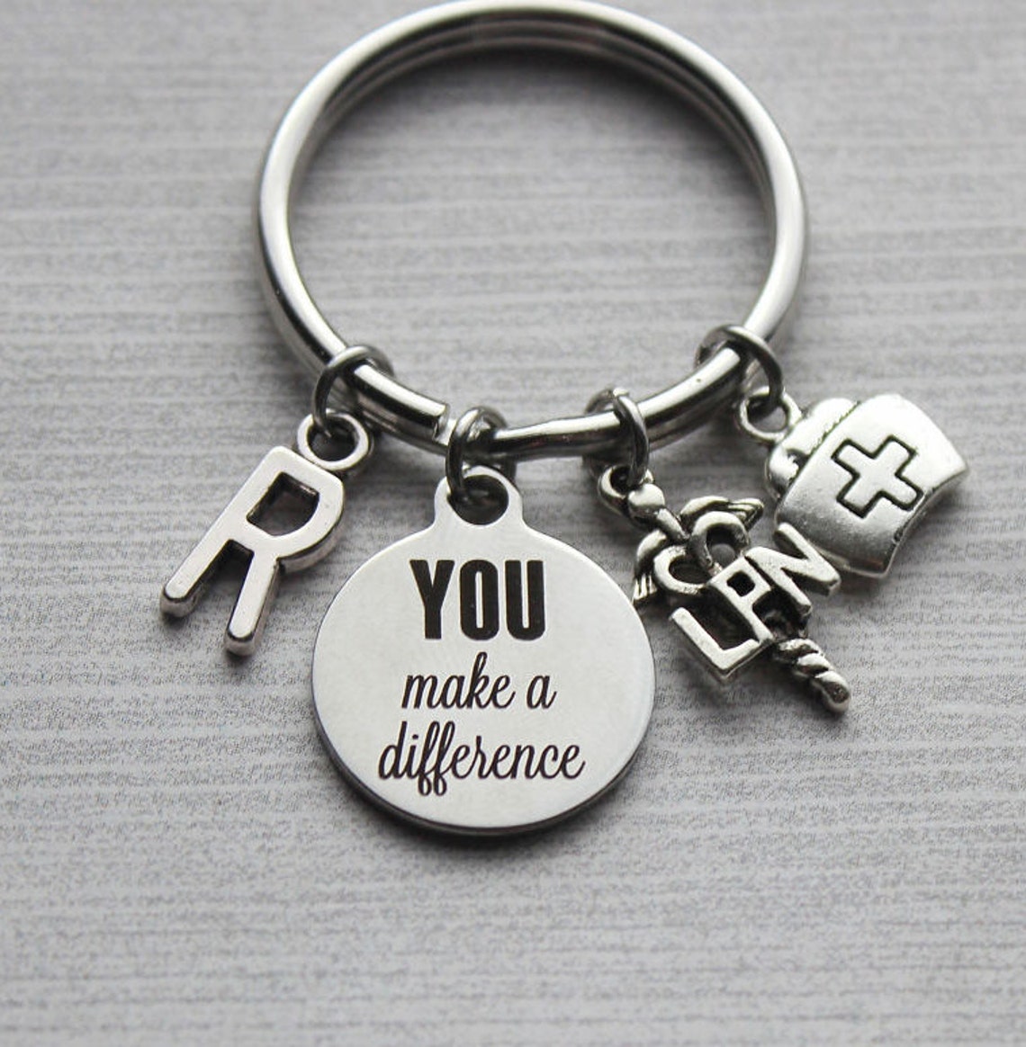 You Make A Difference Keychain Nurse Gifts Nurse Gift Ideas Etsy Canada