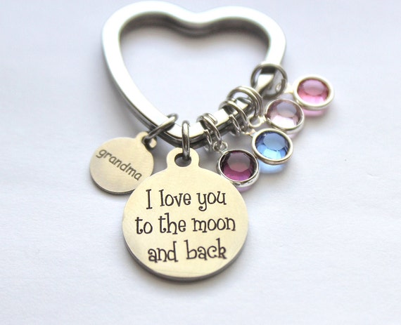 Grandma I Love You To The Moon and Back Heart Shaped Trinket Box Presents For Birthday Grandma I Love You To The Moon and Back Heart Shaped Trinket Box Presents For Birthday