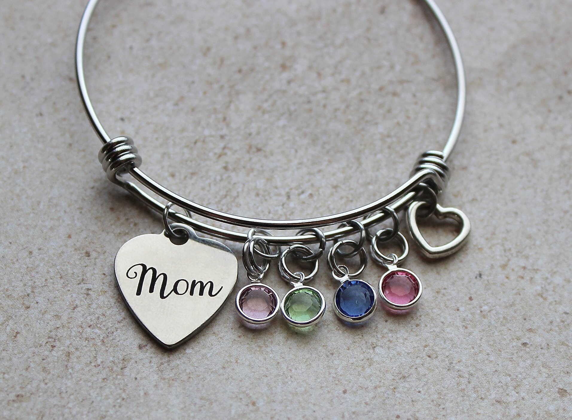 Mom Bracelet with Birthstones Mom Gifts Gifts for Mom Mom Etsy