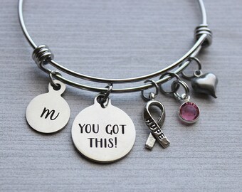 Breast Cancer You Got This Bracelet, Breast Cancer Inspirational Jewelry, Breast Cancer Inspirational Gifts, Beating Breast Cancer Gifts