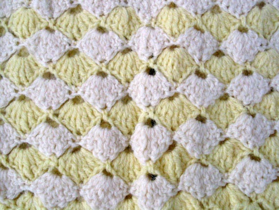 Crocheted Baby Sweater and Bonnet | Yellow and Wh… - image 6