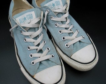 converse baby blue shoes