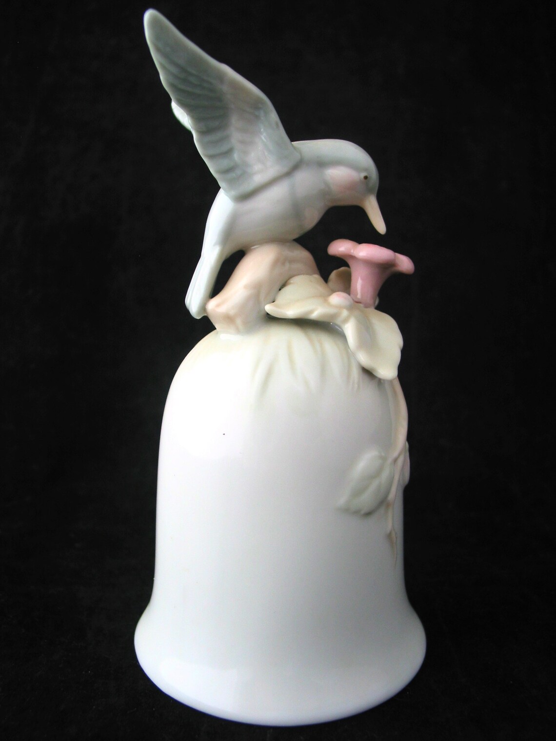 Vintage Good Hummingbird Bell Decorative Porcelain Etsy