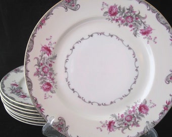 CP Fine China Japan 6-5/8" Bread Plate Multi-Colored Flowers 