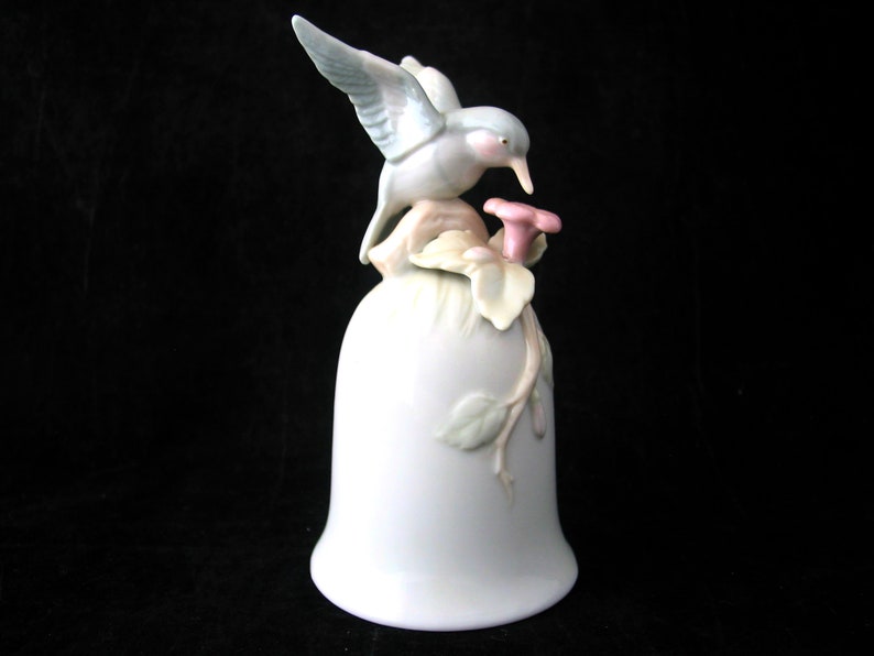 Vintage Good Hummingbird Bell Decorative Porcelain Etsy