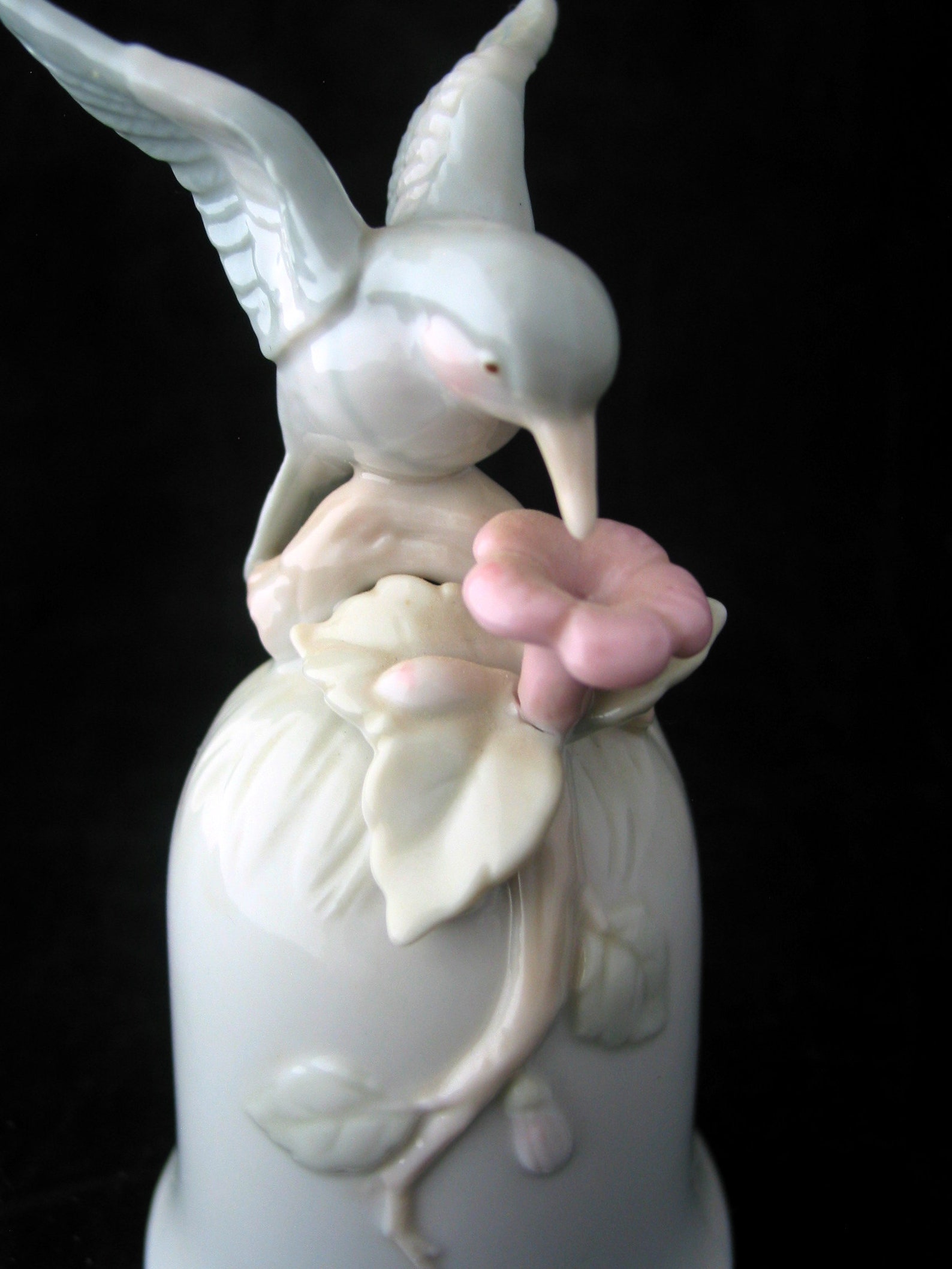 Vintage Good Hummingbird Bell Decorative Porcelain Etsy