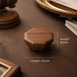 Massiva skåpsknoppar, valnöts- och bokhandtag, rottingknopp, minimalistiska japanska garderobsdetaljer för byråer DWalnut wood