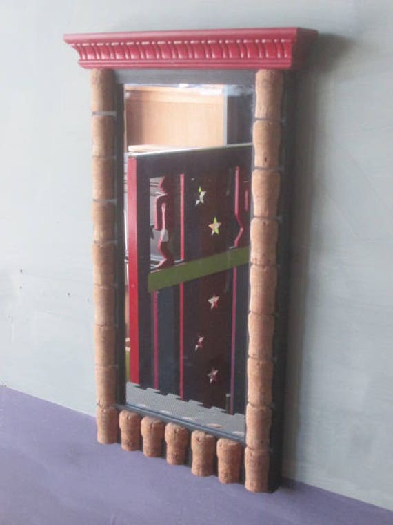 Cork Mirror Wine Small Wall Handmade Australia Cork Mirror Wine Small, Wine Cork Mirror For Wall
