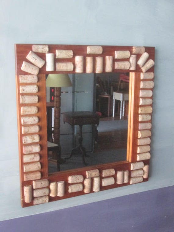 Cork Mirror Wine Wall, Wine Cork Mirror For Wall