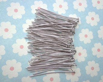 200pcs of white k head pins --32mm