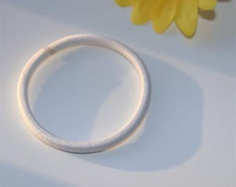 20 Stück weißes Haargummis, Pferdeschwanzhalter, Pferdeschwanzhalter, Zopfhalter