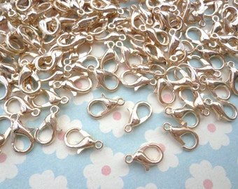 Sale-- 50pcs KC gold lobster Clasps 12mmx6mm