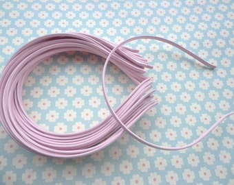 10 pcs Pink Cloth Covered Headband 5mm Wide