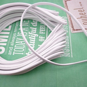 10 pcs White Cloth Covered Headband 5mm Wide