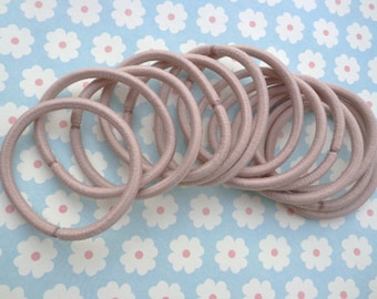 20 pcs Hair elastics,khaki ponytail elastics,ponytail holders,pigtail holders