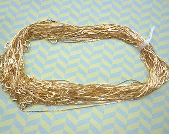 Get 50pcs of our gold Plated/ Chain Necklaces/Jewelry supply/17 inch