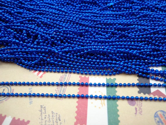 2.0 mm Royal Blue Ball Chain Necklaces Dog tag chain SALE--20 pcs 27inch 2.0 mm Royal Blue Ball Chain Necklaces Dog tag chain SALE--20 pcs 27inch