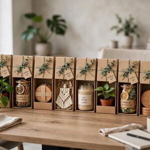 Wellness Edition Christmas Gift Kit | 5 Non-Toxic Bulk Coworker Gifts | Low Scent, Flame-Free, Office Safe | Printable Guide