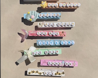 Personalized Volleyball Bag Clip | Custom Sports Clothespin, Team Gift (4" Length)