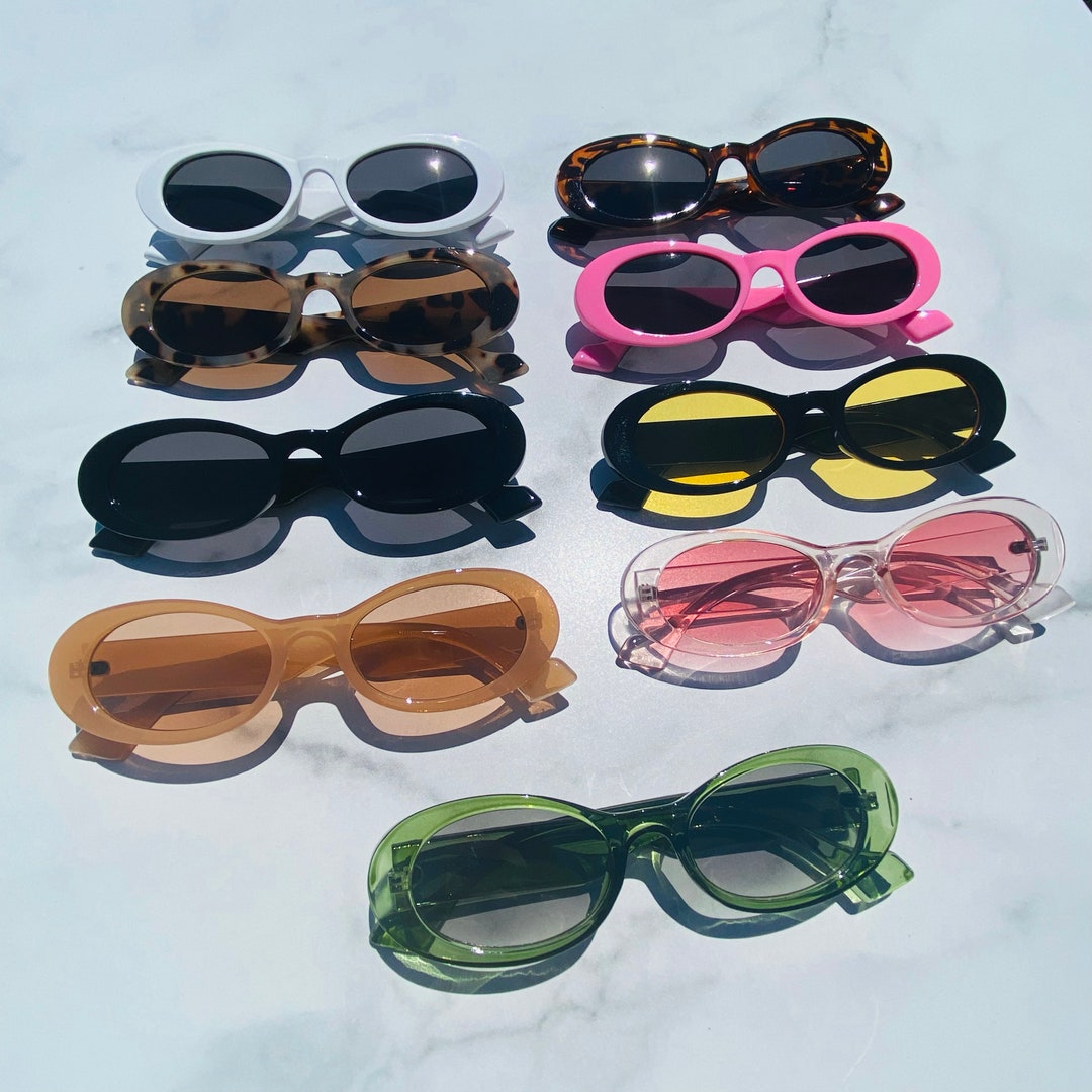 Retro Jackie O Frame Lens Sunglasses Oval Sunglasses Retro - Etsy