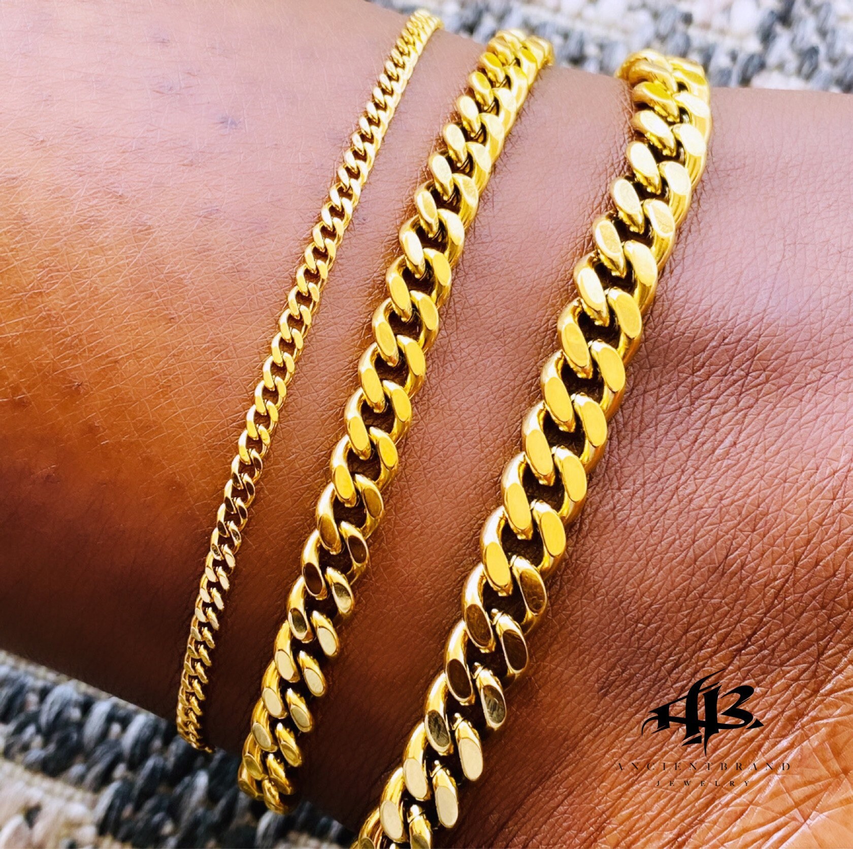 anklet cuban chain