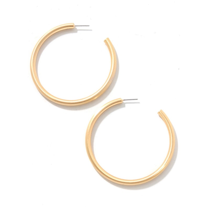 Thin 18k Gold Filled Open Hoops 2.5 Gold Filled Hoops Etsy
