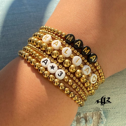 Gold Filled Beaded Bracelet 3mm 4mm 5mm 6mm 8mm 14k Gold Etsy