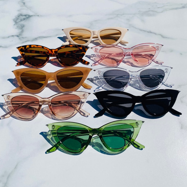 Retro Triangle Cat Eye Sunglasses | Cateye Sunglasses | Retro Sunglasses | Pointed Cateye Sunglasses | Lola