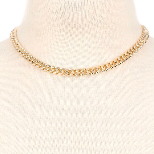 Thick Cuban Chain Link Necklace 16 in 