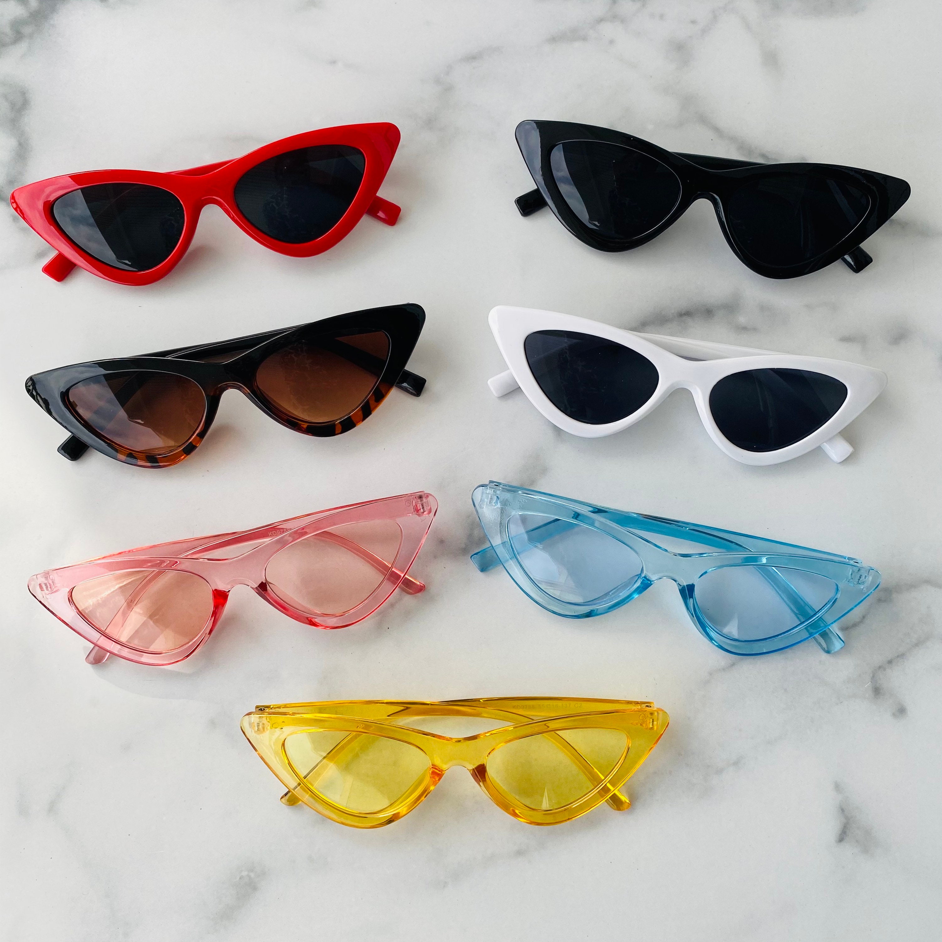 Retro Triangle Cat Eye Sunglasses | Cateye Sunglasses | Retro Sunglas…