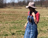 Upcycled Dress Womens Jean Dress Jumper Bohemian Dress Hippie Clothing Womens Boho Clothes Urban Clothing Jumpsuit Denim Mothers Day Gift